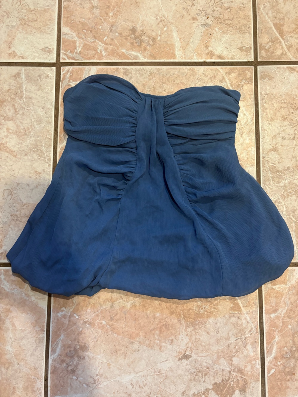 y2k balloon sheer fairycore draped sky blue strapless retro blouse twee 2000s
